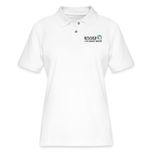 rescued png - Women's Pique Polo Shirt