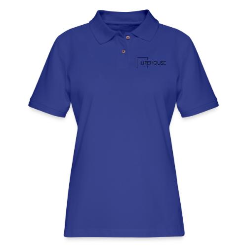 LH Logo Black - Women's Pique Polo Shirt