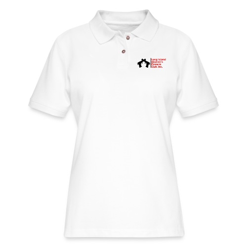 LIWFC Logo - Black and Red - Women's Pique Polo Shirt