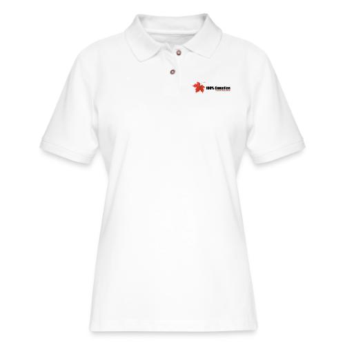 100% Canadian - Women's Pique Polo Shirt