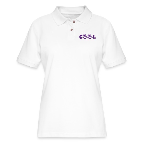 Cool in my wheelchair, chill in wheelchair, roller - Women's Pique Polo Shirt