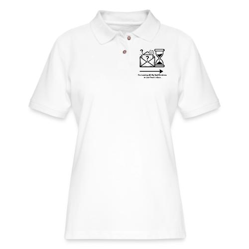 Last Year's Inbox T-Shirt - Women's Pique Polo Shirt