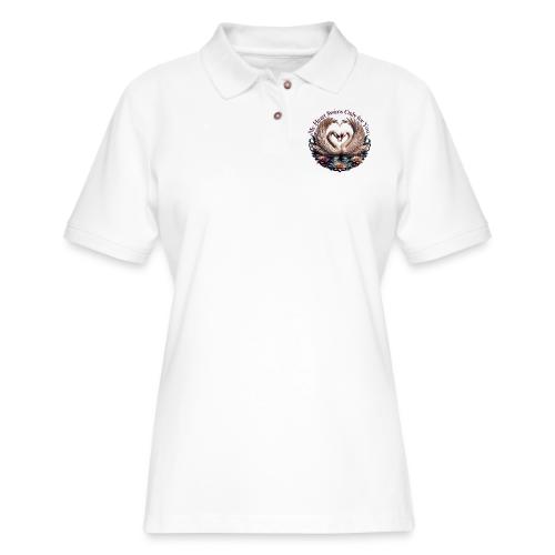 My Heart Swims Only for You Swan Heart T-Shirt - Women's Pique Polo Shirt