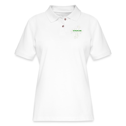 renaissance bird White logo 4 - Women's Pique Polo Shirt