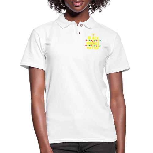 Black Nurse Matter Version 2 - Women's Pique Polo Shirt