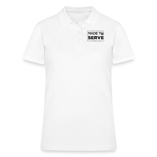 Made to Serve Matthew 20:28 in black - Women's Pique Polo Shirt