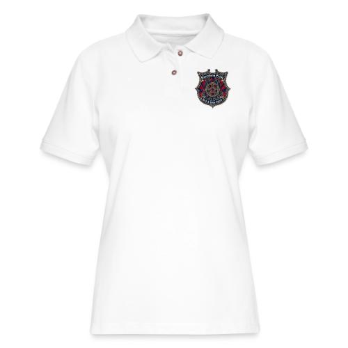 Barcelona Scarlet Pride T Shirt, Soccer City Gift - Women's Pique Polo Shirt