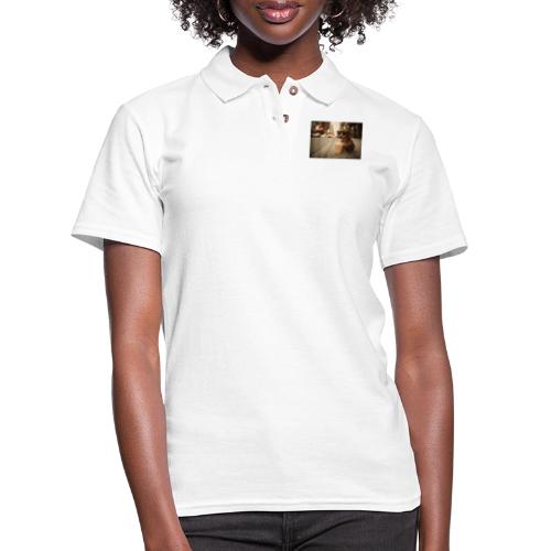 Funny Dachshund Iced Coffee Lover Tee - Women's Pique Polo Shirt