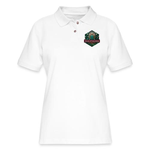 Women’s Day Vine Throne T Shirt, Gift for Grandma - Women's Pique Polo Shirt