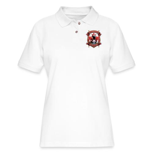 Canada Beaver Crest T-Shirt, Pride Badge Gift - Women's Pique Polo Shirt