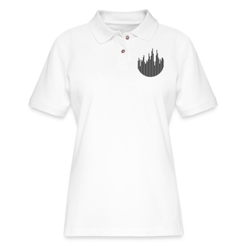 Music audio levels Logo - Women's Pique Polo Shirt