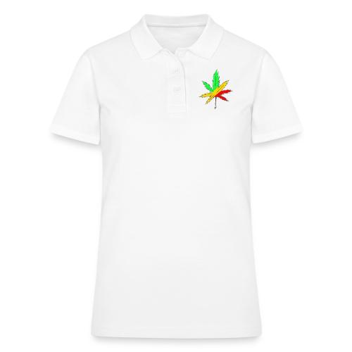 Rasta leaf - Women's Pique Polo Shirt