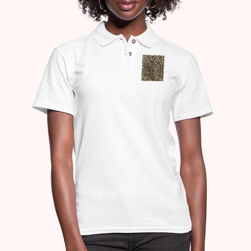 dark shaded leopard pattern - Women's Pique Polo Shirt