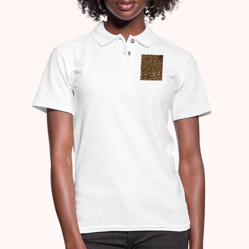dark shaded leopard pattern - Women's Pique Polo Shirt