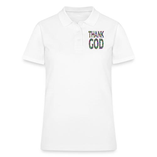 THANK GOD - Women's Pique Polo Shirt