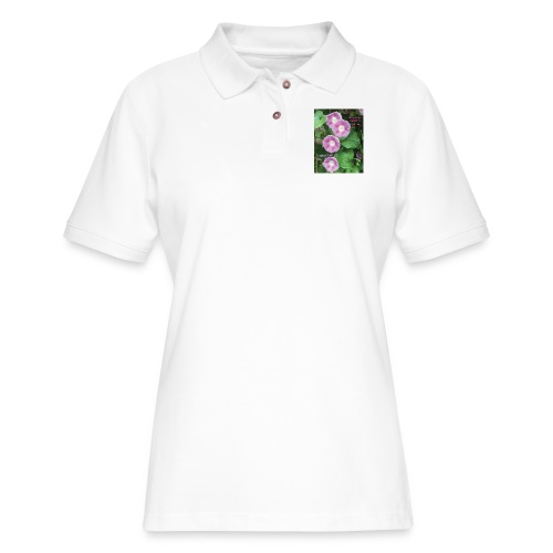 FLOWER POWER 3 - Women's Pique Polo Shirt