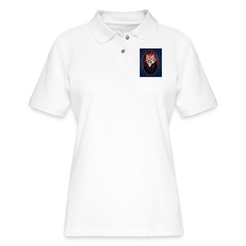 Dapper Cat - Women's Pique Polo Shirt