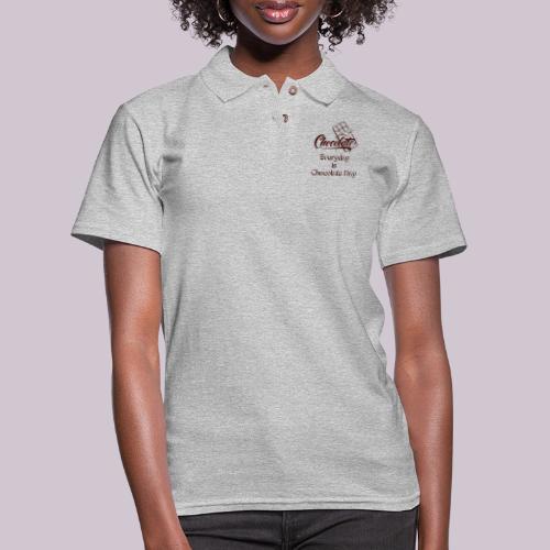 Chocolate Everyday - Women's Pique Polo Shirt