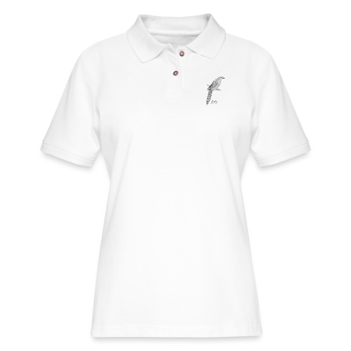 long tailed cuckoo - Women's Pique Polo Shirt