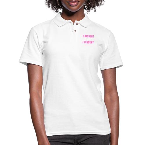 I Dissent (White) - Women's Pique Polo Shirt