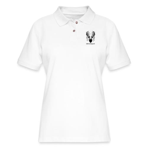 Majestic Reindeer T-Shirt, Poster, & Mug - Women's Pique Polo Shirt