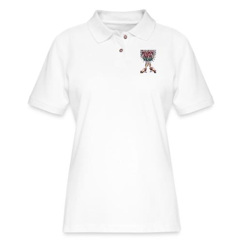 Toasting Hands T-Shirt Confetti Shower Premium - Women's Pique Polo Shirt