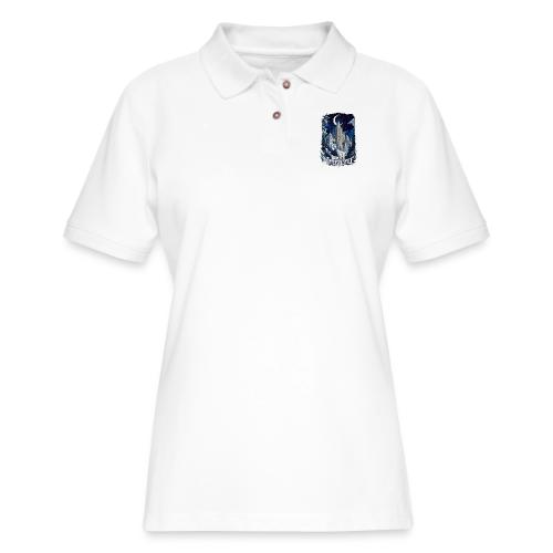 Celestial Winter Temple T-Shirt - Women's Pique Polo Shirt