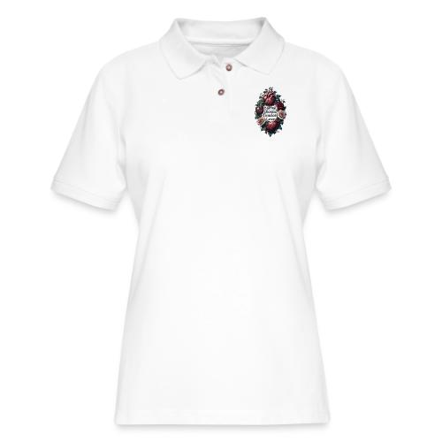 Eternal Bloom Timeless Love Entwined Hearts T-Shir - Women's Pique Polo Shirt
