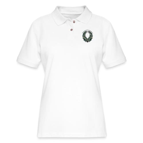 Crowned by Your Love Forever Laurel Wreath T-Shirt - Women's Pique Polo Shirt
