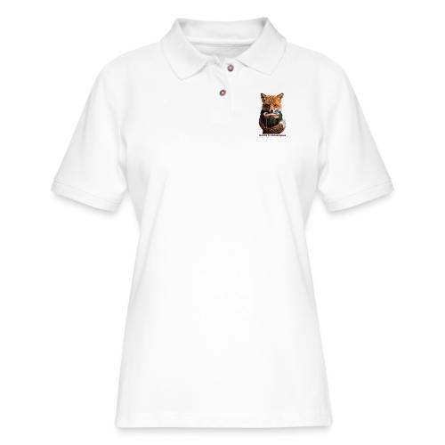 Sly Emerald Fox Toast T-Shirt - Women's Pique Polo Shirt