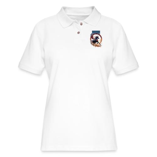 Year of the Horse Dawn T Shirt,Lunar New Year Gift - Women's Pique Polo Shirt