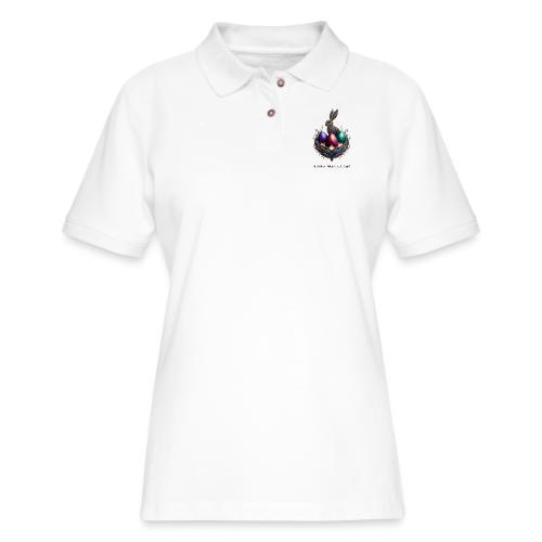 Easter Hatch Hope Nest Guardian T Shirt, Gift - Women's Pique Polo Shirt