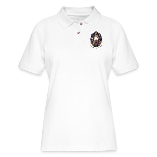 Easter Meadow Crown Renewal T Shirt, Spring Gift - Women's Pique Polo Shirt