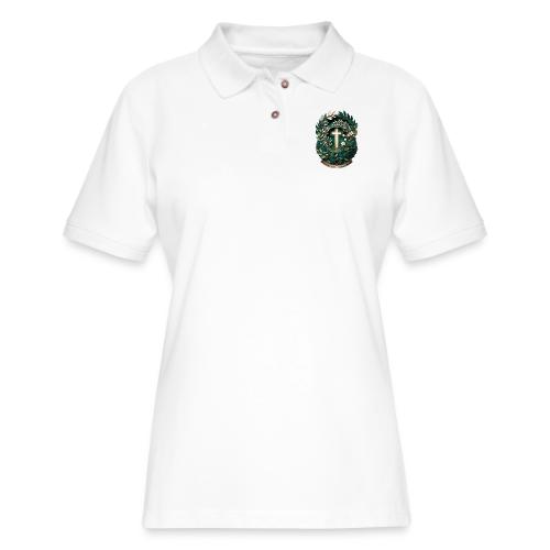 Easter Ever Green in Glory Laurel T Shirt, Gift - Women's Pique Polo Shirt