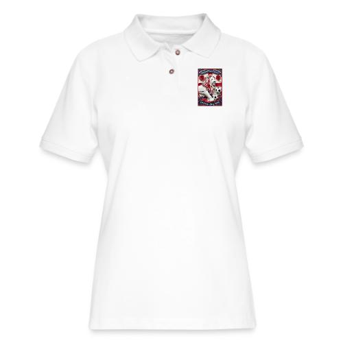 England Lion Soccer T Shirt, Football Pride Gift - Women's Pique Polo Shirt