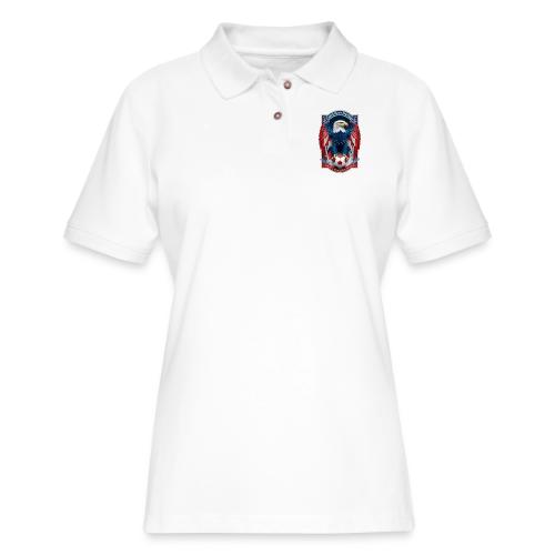 USA Eagle Emblem T Shirt, USA Soccer Pride Gift - Women's Pique Polo Shirt
