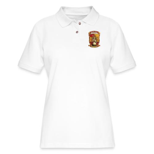 Spain Lion Fury T-Shirt, Spanish Crest Gift - Women's Pique Polo Shirt