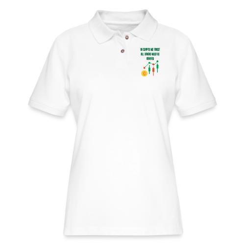 Sarcastic Bitcoin Investor T-shirt - Women's Pique Polo Shirt