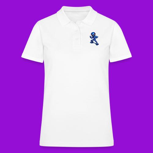 Angry Blue Alien - Women's Pique Polo Shirt