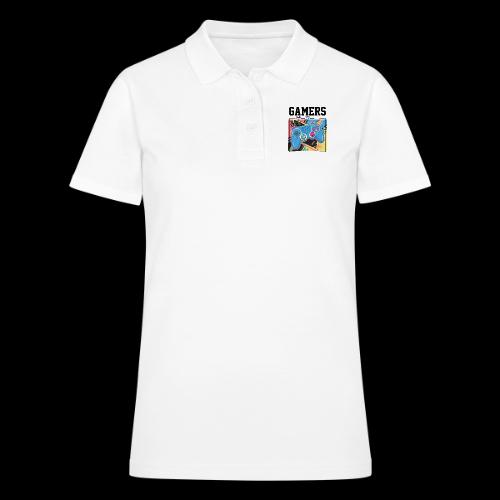 Gamers Start! Retro Japanese Vibe - Women's Pique Polo Shirt