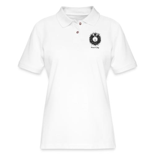Peace & Joy T-Shirt | Minimalist Elegant Christmas - Women's Pique Polo Shirt