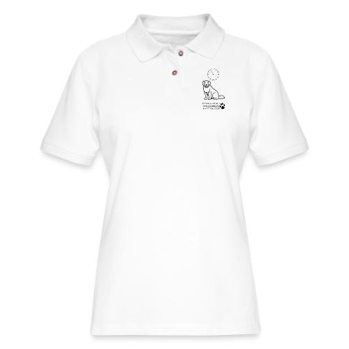 My Pet's Bladder World T-Shirt | Funny Dog/Cat Own - Women's Pique Polo Shirt