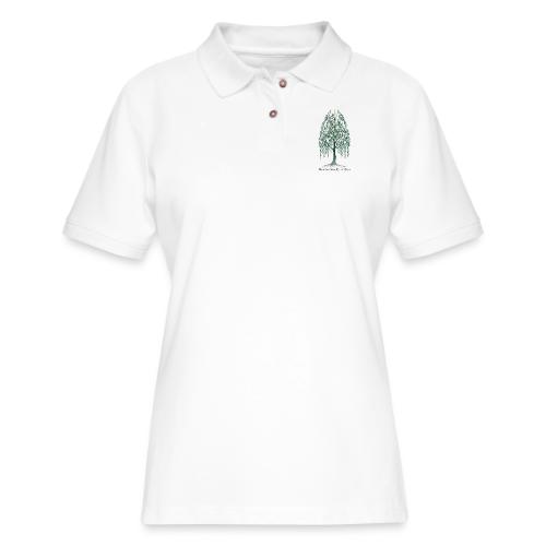 Easter Branches Bow Willow T Shirt, Easter Gift - Women's Pique Polo Shirt