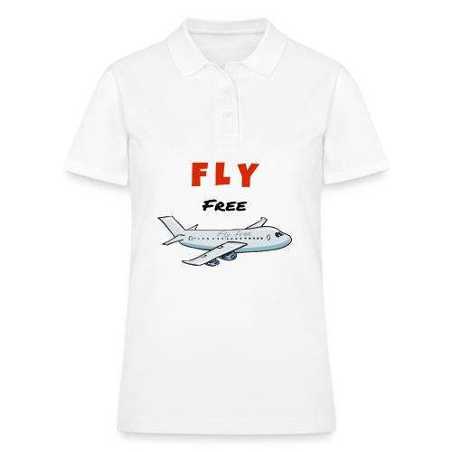 fly free design - Women's Pique Polo Shirt