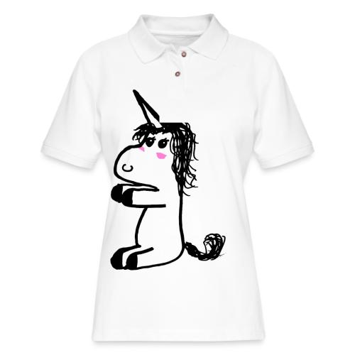 Baby Unicorn - Women's Pique Polo Shirt