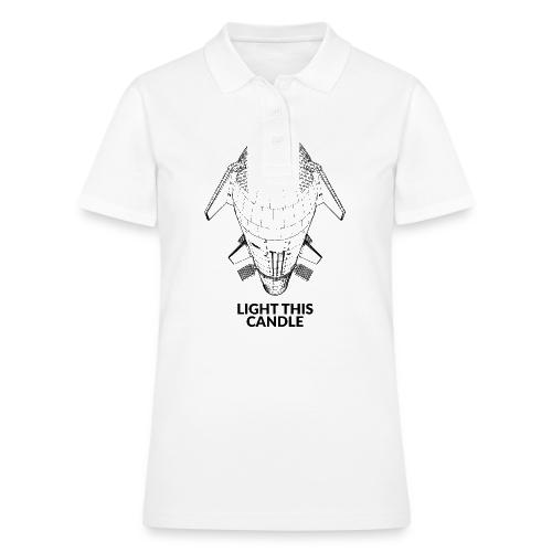 Light This Candle - Black - Women's Pique Polo Shirt