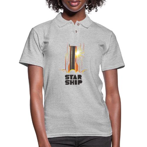 Star Ship Mars - Light - Women's Pique Polo Shirt