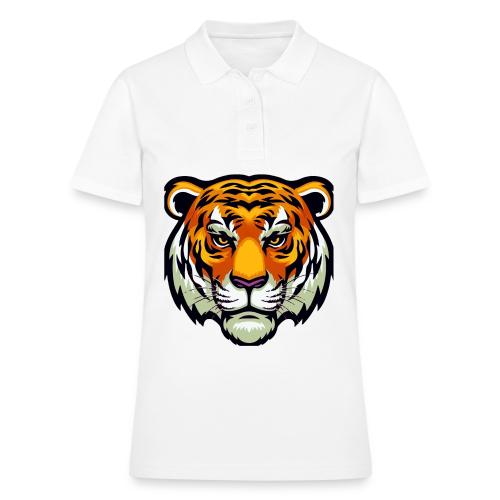 Tiger Fashion Feline Animal, Tiger Willing Success - Women's Pique Polo Shirt