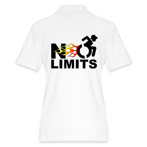 There are no limits when you're in a wheelchair - Women's Pique Polo Shirt