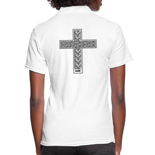 Jesus cross. I'm no longer a slave to fear. - Women's Pique Polo Shirt